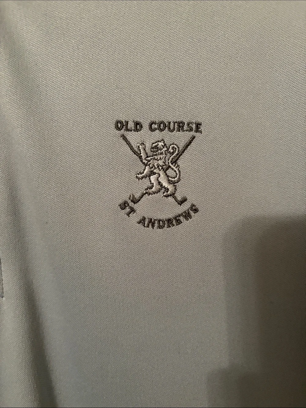 Nike Golf Light Blue and Dark Gray Sleeveless Quarter-Zip Vest